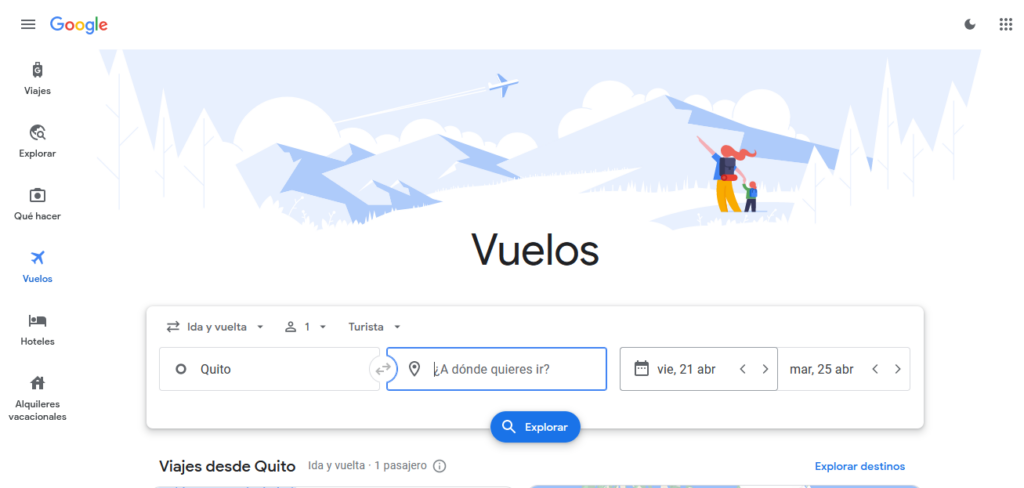 Google Flights es una herramienta muy útil para viajeros.